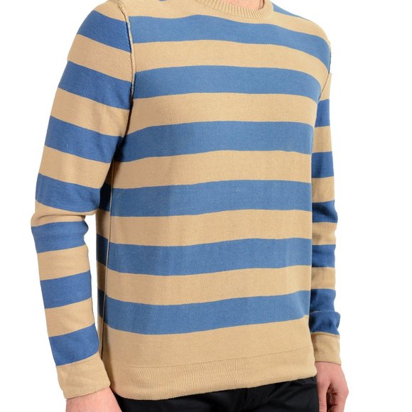 Kenneth Cole Men's Multi-Color Striped Crewneck Pullover Sweater - Picture 2 of 7